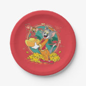 Tom & Jerry New Years Red Envelope Papieren Bordje (Voorkant)