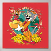 Tom & Jerry New Years Red Envelope Poster (Voorkant)