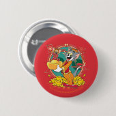 Tom & Jerry New Years Red Envelope Ronde Button 5,7 Cm (Voorkant /achterkant)