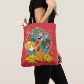 Tom & Jerry New Years Red Envelope Tote Bag (Dichtbij)