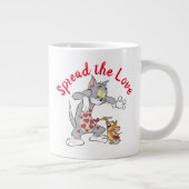 Tom & Jerry Painting Valentijn Hearts Grote Koffiekop (Rechts)