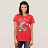 Tom & Jerry Painting Valentijn Hearts T-shirt (Voorkant volledig)