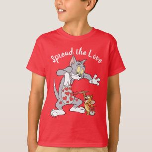 Tom & Jerry Painting Valentijn Hearts T-shirt
