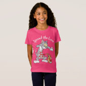 Tom & Jerry Painting Valentijn Hearts T-shirt (Voorkant volledig)
