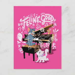 Tom & Jerry Play Piano - Feline Good Briefkaart