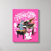 Tom & Jerry Play Piano - Feline Good Canvas Afdruk (Voorkant)