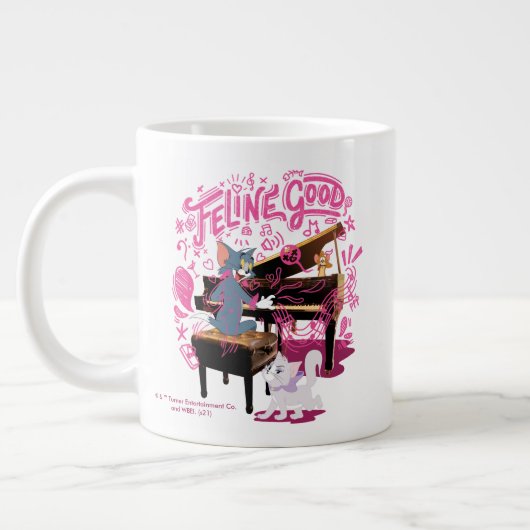 Tom & Jerry Play Piano - Feline Good Grote Koffiekop (Links)