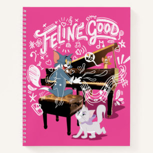 Tom & Jerry Play Piano - Feline Good Notitieboek