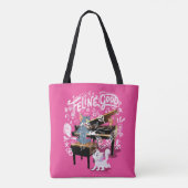 Tom & Jerry Play Piano - Feline Good Tote Bag (Achterkant)