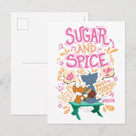 Tom & Jerry - Sugar en Spice Briefkaart (Voorkant / Achterkant)