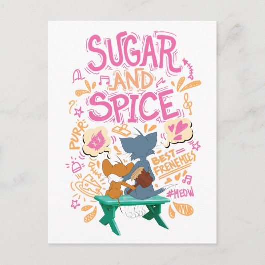Tom & Jerry - Sugar en Spice Briefkaart (Voorkant)