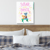 Tom & Jerry - Sugar en Spice Canvas Afdruk (Insitu (Slaapkamer))