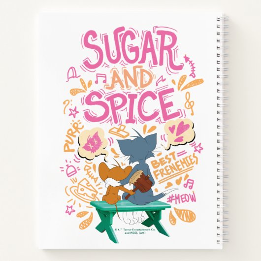 Tom & Jerry - Sugar en Spice Notitieboek (Achterkant)