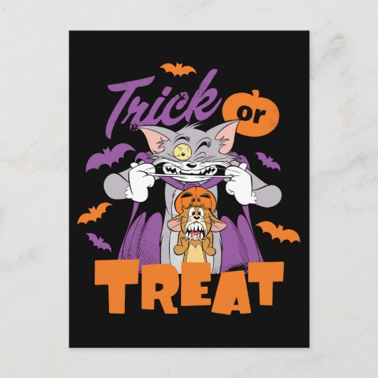 Tom & Jerry | TRICK OR TREAT Briefkaart (Voorkant)