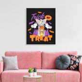 Tom & Jerry | Trick or treat Canvas Afdruk (Insitu (Woonkamer))