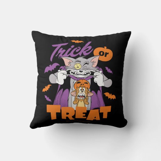 Tom & Jerry | Trick or treat Kussen (Achterkant)
