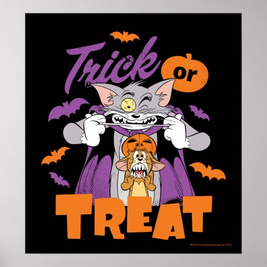 Tom & Jerry | TRICK OR TREAT Poster (Voorkant)