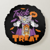 Tom & Jerry | Trick or treat Rond Kussen (Voorkant)