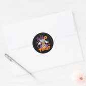 Tom & Jerry | Trick or treat Ronde Sticker (Envelop)