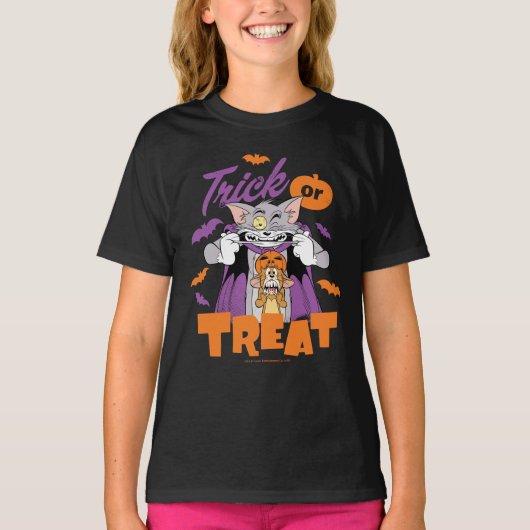 Tom & Jerry | Trick or Treat T-shirt (Voorkant)