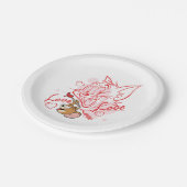 Tom & Jerry Valentijn Painting Papieren Bordje (Gekanteld)