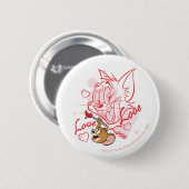 Tom & Jerry Valentijn Painting Ronde Button 5,7 Cm (Voorkant /achterkant)