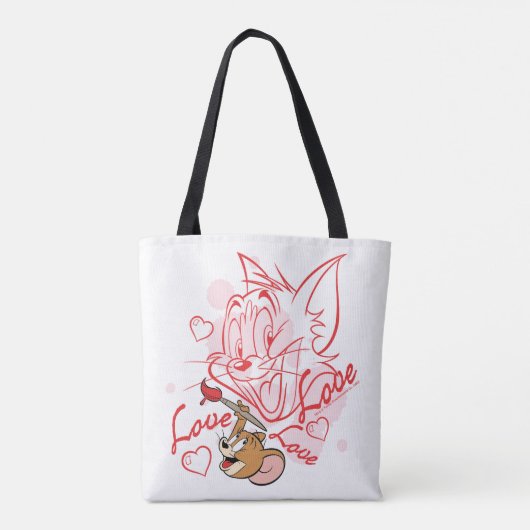 Tom & Jerry Valentijn Painting Tote Bag (Achterkant)