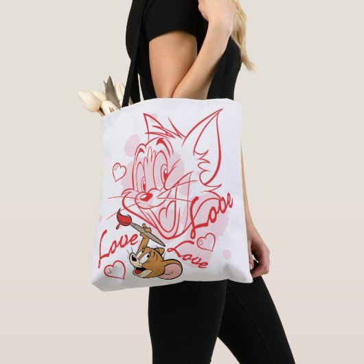 Tom & Jerry Valentijn Painting Tote Bag (Dichtbij)