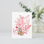 Tom & Jerry Valentijn schilderen Feestdagenkaart (Staand voorkant)