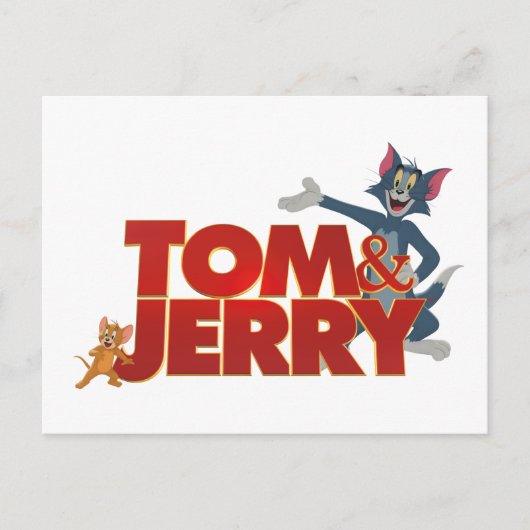 Tom & Jerry with Movie Logo Briefkaart (Voorkant)
