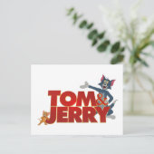 Tom & Jerry with Movie Logo Briefkaart (Staand voorkant)