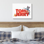 Tom & Jerry with Movie Logo Canvas Afdruk (Insitu (Slaapkamer))
