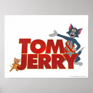 Tom & Jerry with Movie Logo Poster