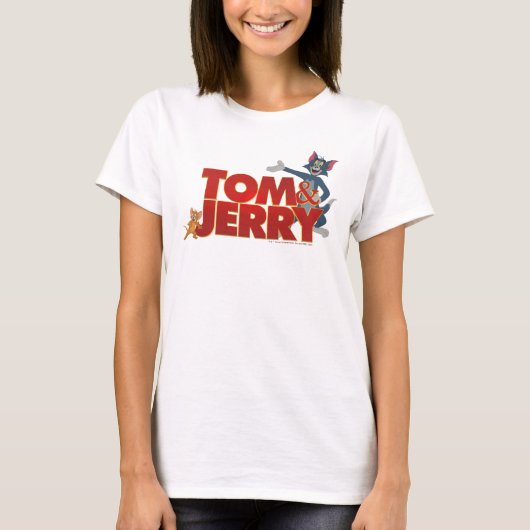 Tom & Jerry with Movie Logo T-shirt (Voorkant)
