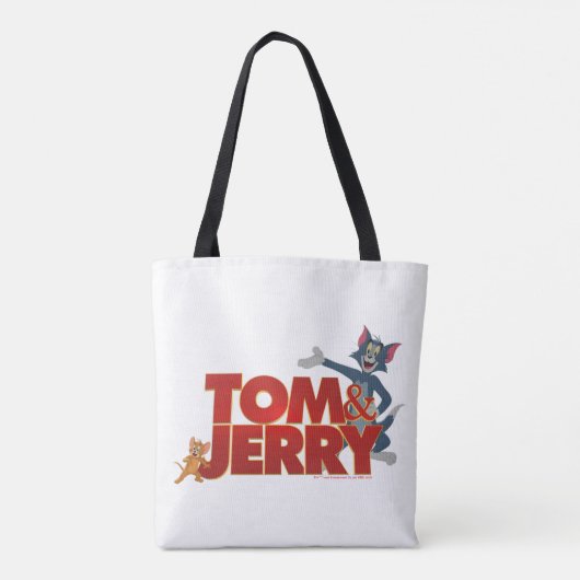 Tom & Jerry with Movie Logo Tote Bag (Achterkant)