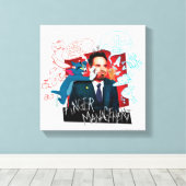 Tom & Jerry with Terrance - Anger Management Canvas Afdruk (Insitu (Houten vloer))