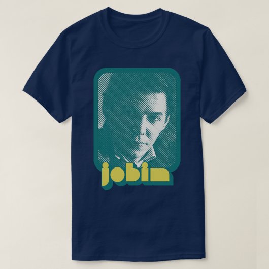 Tom Jobim Retro Style Fan Art Design T-shirt (Design voorkant)