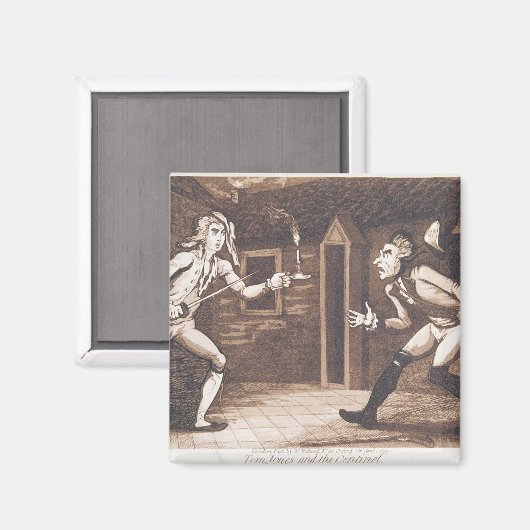Tom Jones en het Centinel, 1799 Magneet (Voorkant / Achterkant)