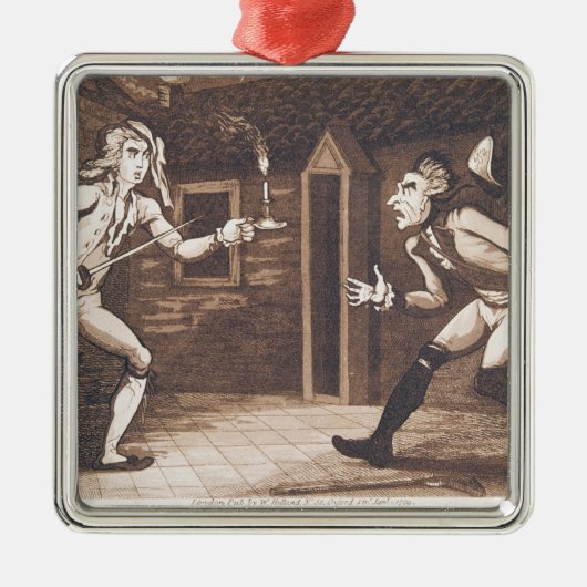 Tom Jones en het Centinel, 1799 Metalen Ornament (Voorkant)