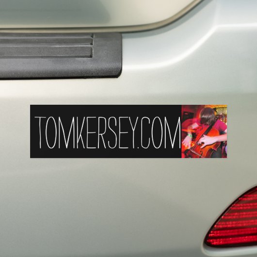 Tom Kersey, cellist en componist Bumpersticker (Op auto)
