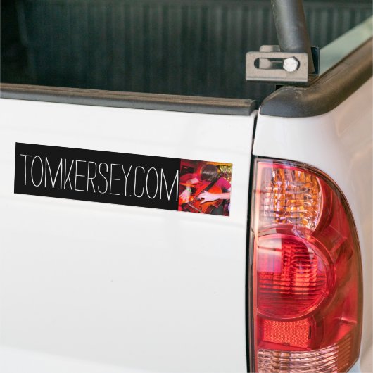 Tom Kersey, cellist en componist Bumpersticker (Op Truck)