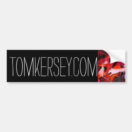 Tom Kersey, cellist en componist Bumpersticker (Voorkant)