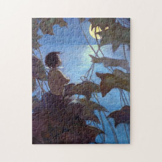 Tom kijkt naar de maan, Jessie Willcox Smith Legpuzzel (Verticaal)