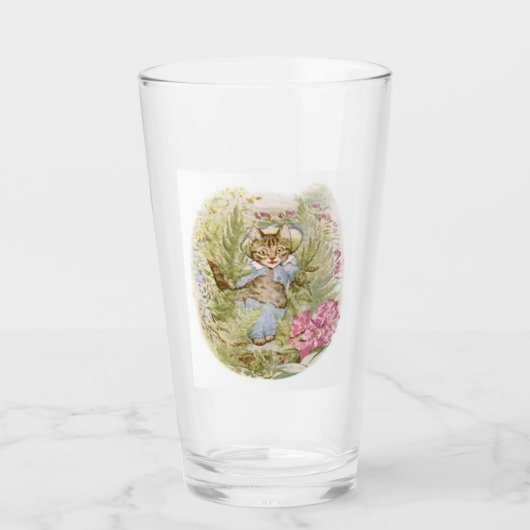 Tom Kitten (Cute Cat Illustration) Beatrix Potter Glas (Voorkant)