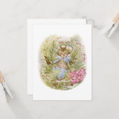Tom Kitten (Cute Cat Illustration) Beatrix Potter Kaart (Voorkant / Achterkant in situ)