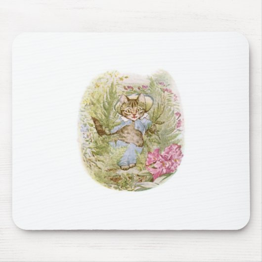 Tom Kitten (Cute Cat Illustration) Beatrix Potter Muismat (Voorkant)