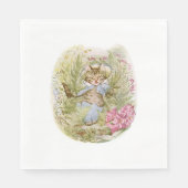 Tom Kitten (Cute Cat Illustration) Beatrix Potter Servet (Voorkant)