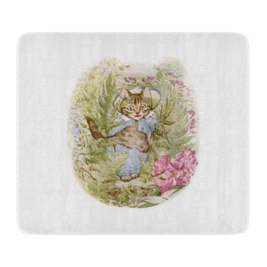 Tom Kitten (Cute Cat Illustration) Beatrix Potter Snijplank (Voorkant)