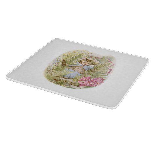 Tom Kitten (Cute Cat Illustration) Beatrix Potter Snijplank (Hoek)