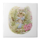Tom Kitten (Cute Cat Illustration) Beatrix Potter Tegeltje (Voorkant)